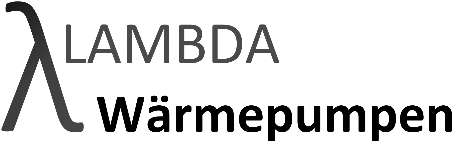 Lambda Wärmepumpen Logo in Grau